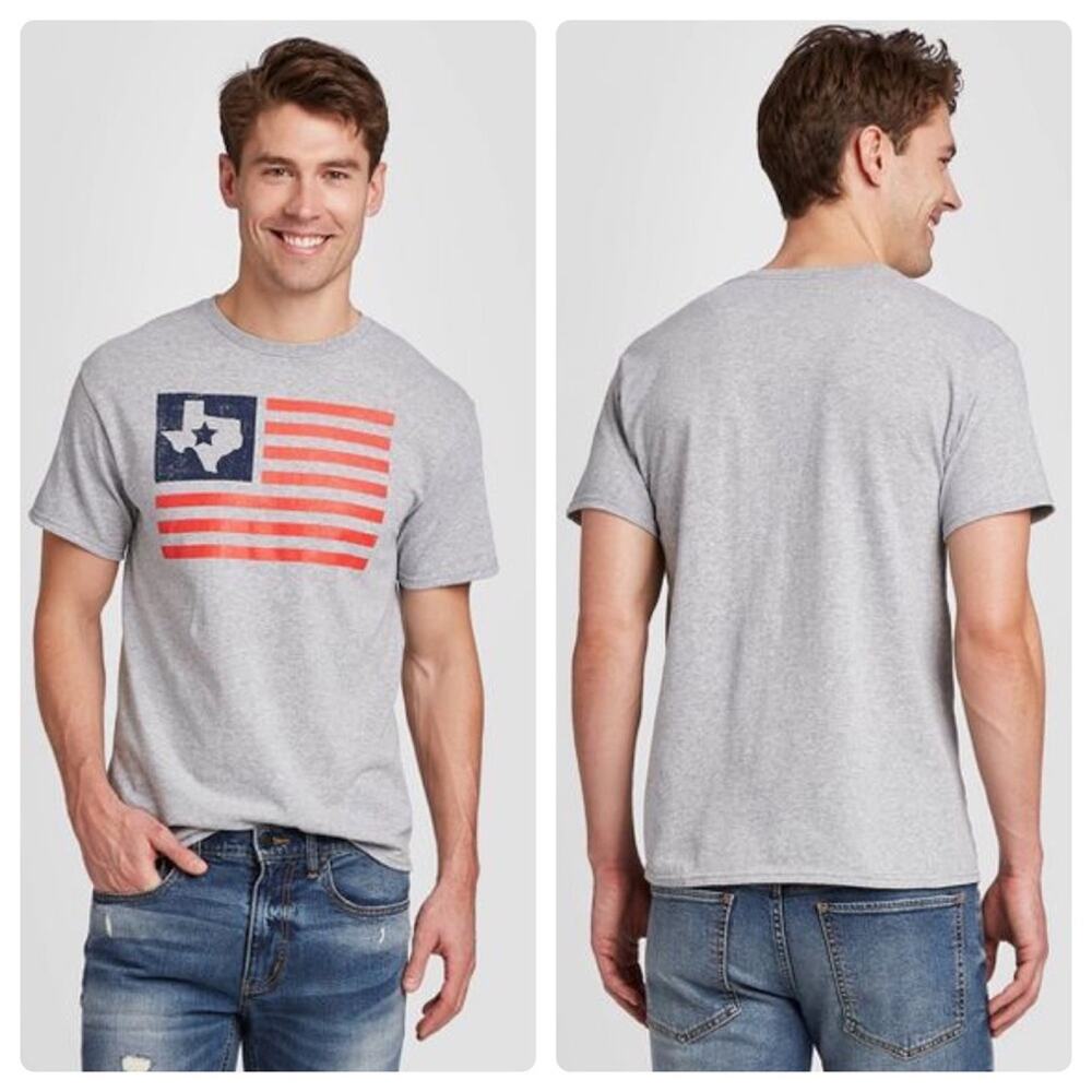 NEW Modern Lux American Flag, Texas Tee